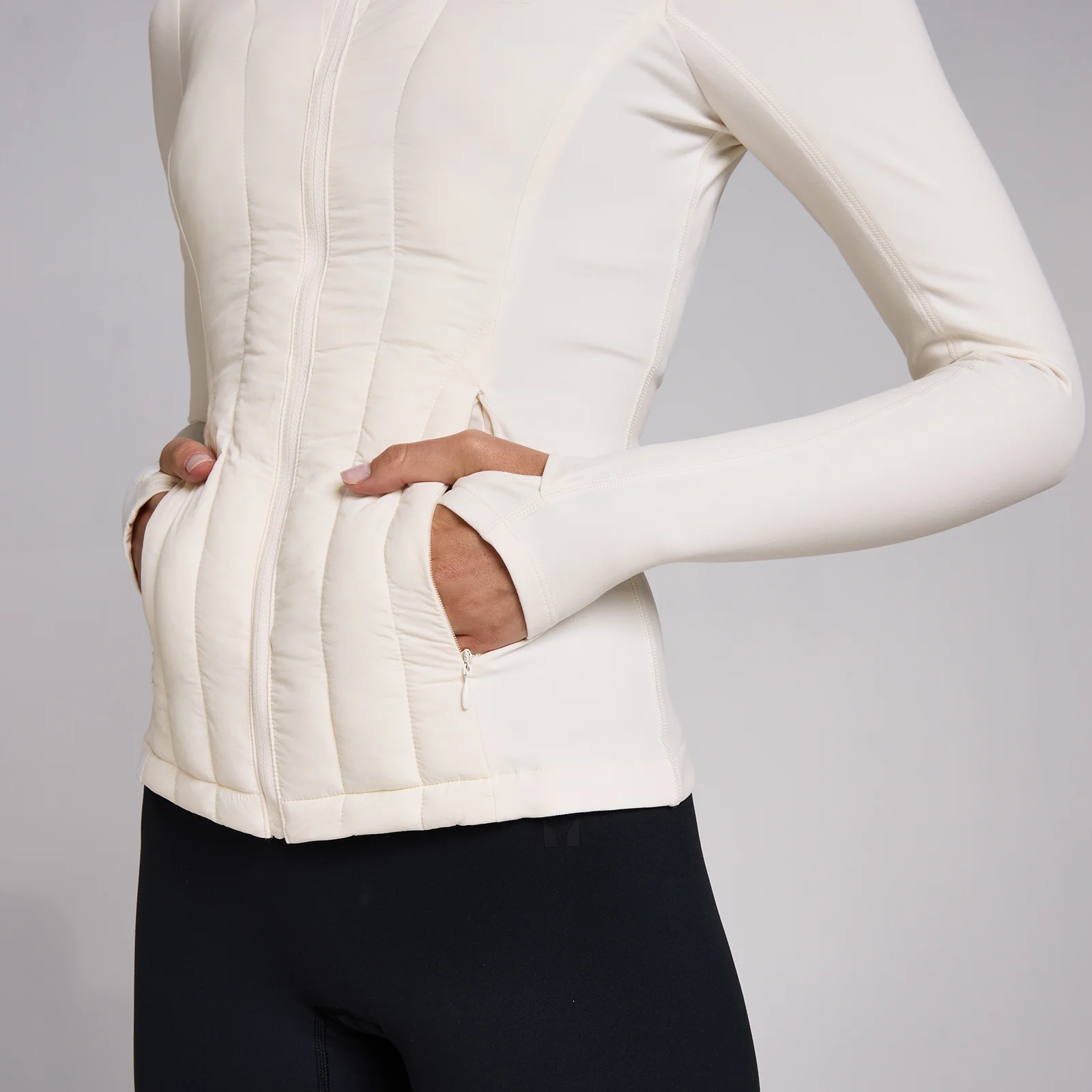MP Women's SculptForm Hybrid Jacket - Pearl - XS Billede 4