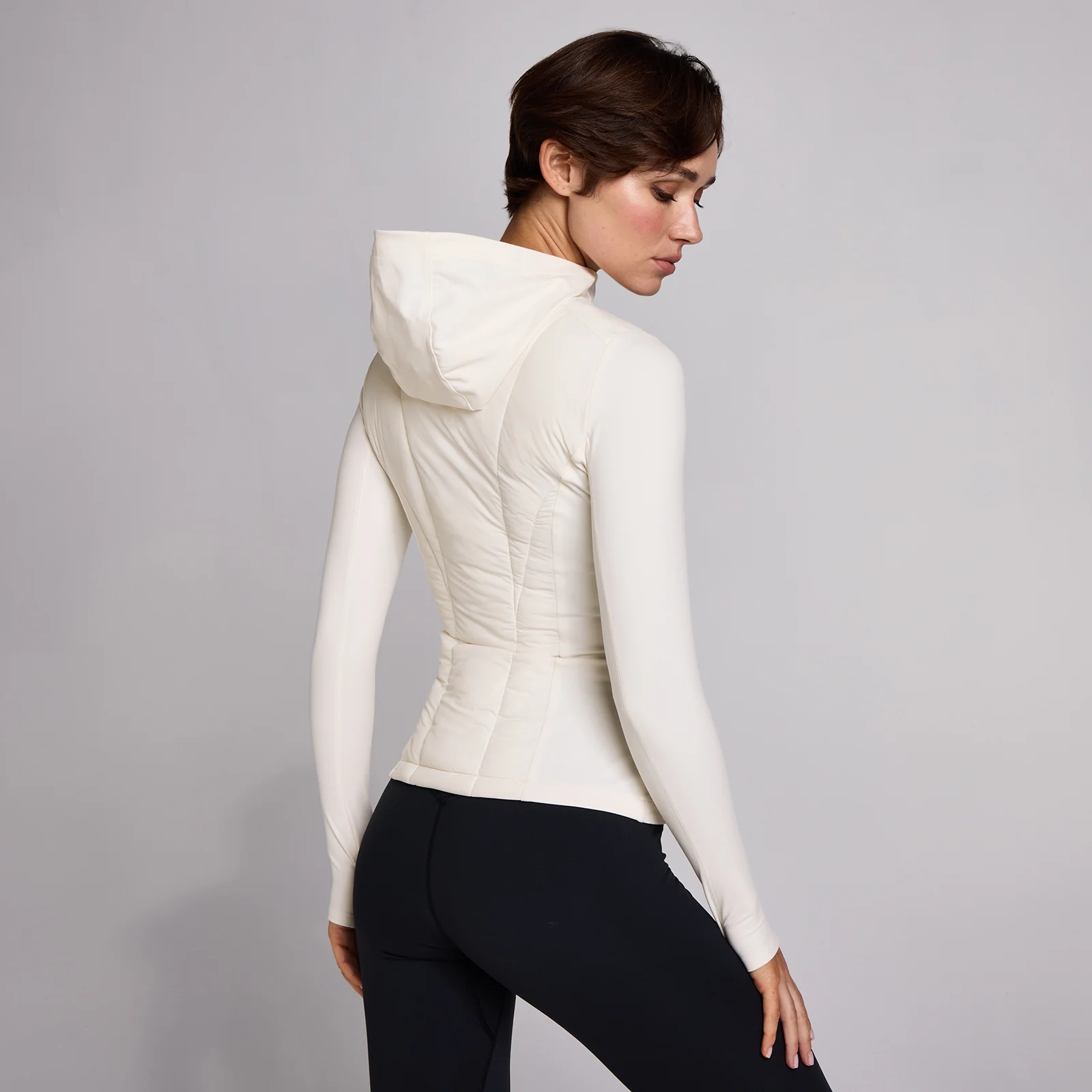 MP Women's SculptForm Hybrid Jacket - Pearl - XS Billede 1