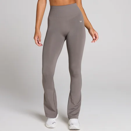 MP Women's Tempo sømløse flared leggings - Mørk trøffel