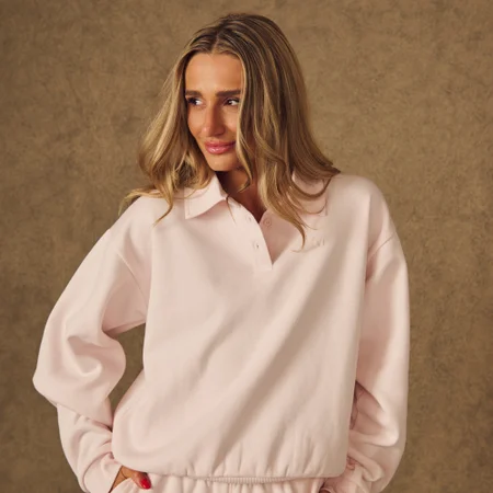 MP Women's X Tatiana sweatshirt med krave - Bleg lyserød