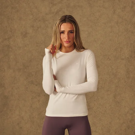 MP Women's X Tatiana langærmet t-shirt med tommelhuller - Perle