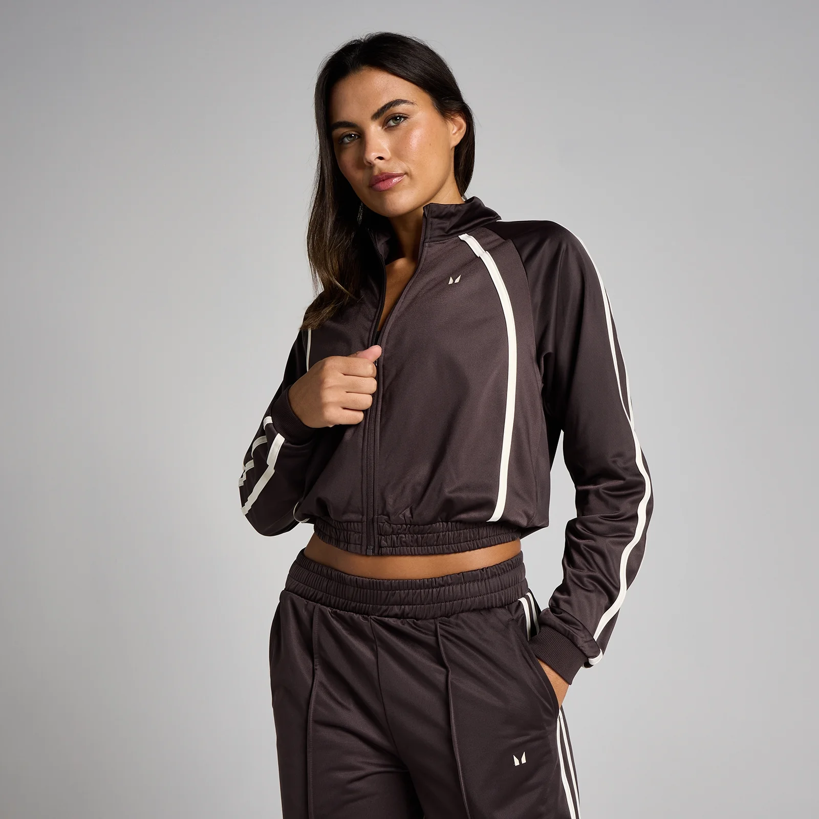 MP Women's Tricot trackjakke - Kakao/Vanilje - M Billede 1