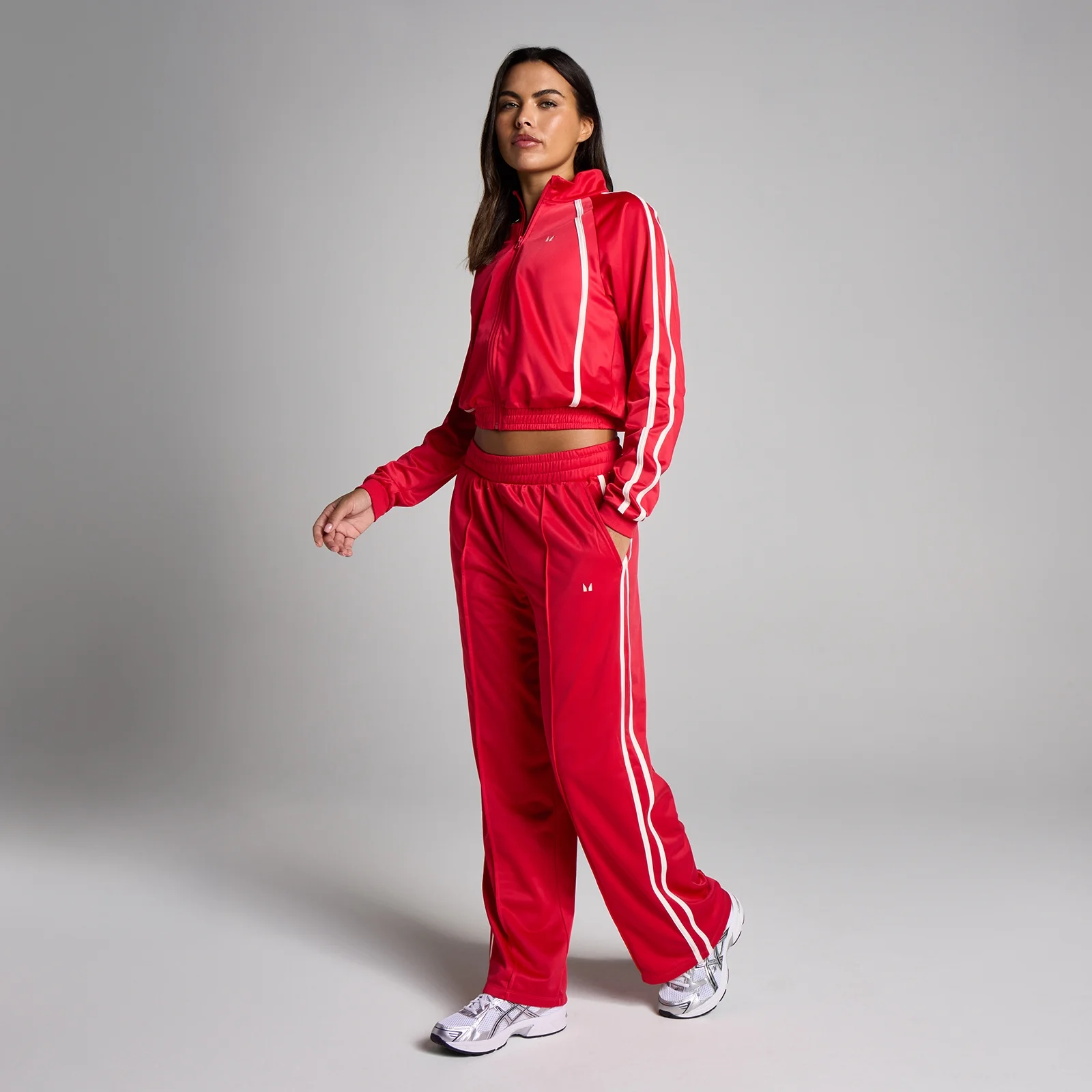 MP Women's Tricot Track joggingbukser med lige ben - Chilli - S Billede 3