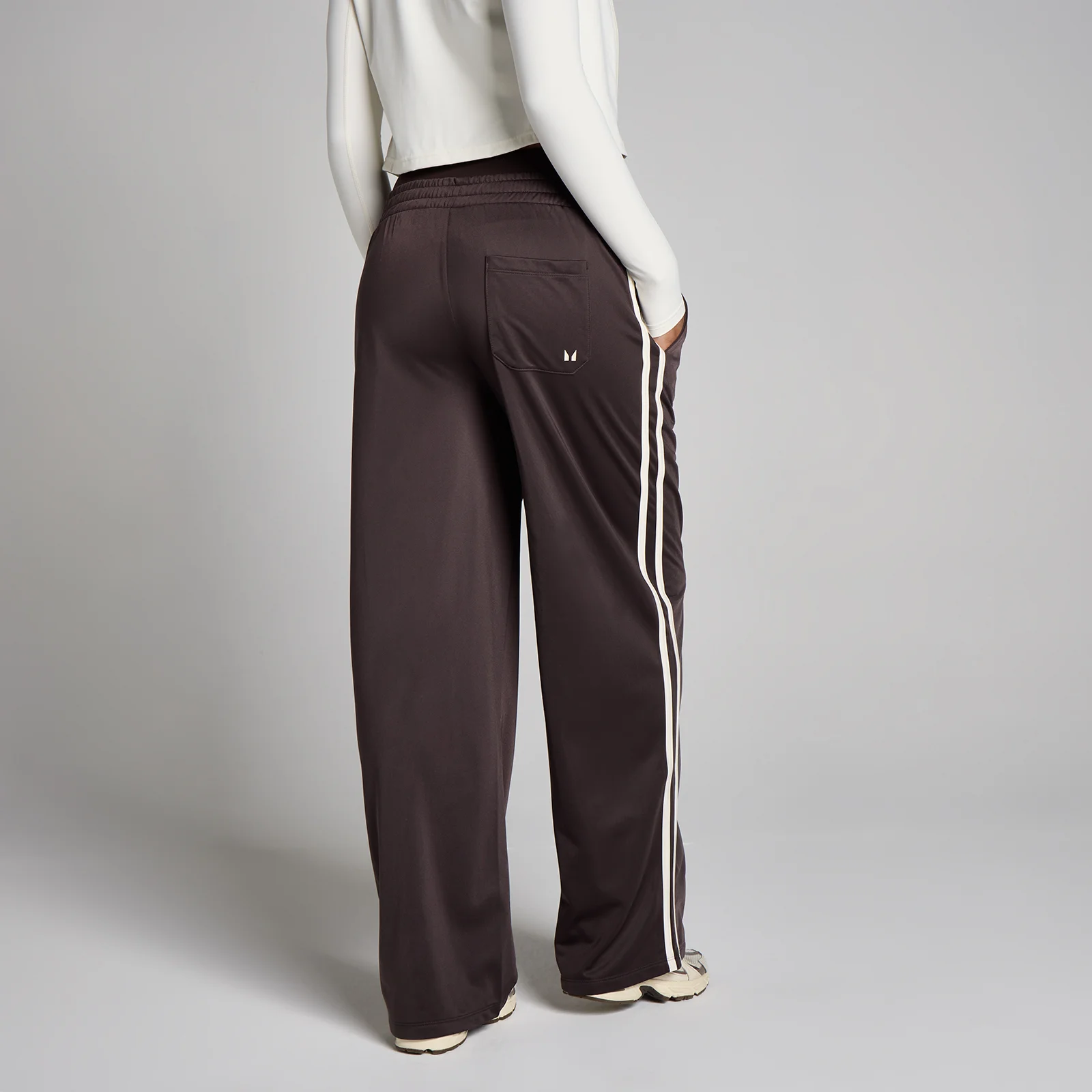 MP Women's Tricot Track joggingbukser med lige ben - Kakao/Vanilje - XS Billede 1
