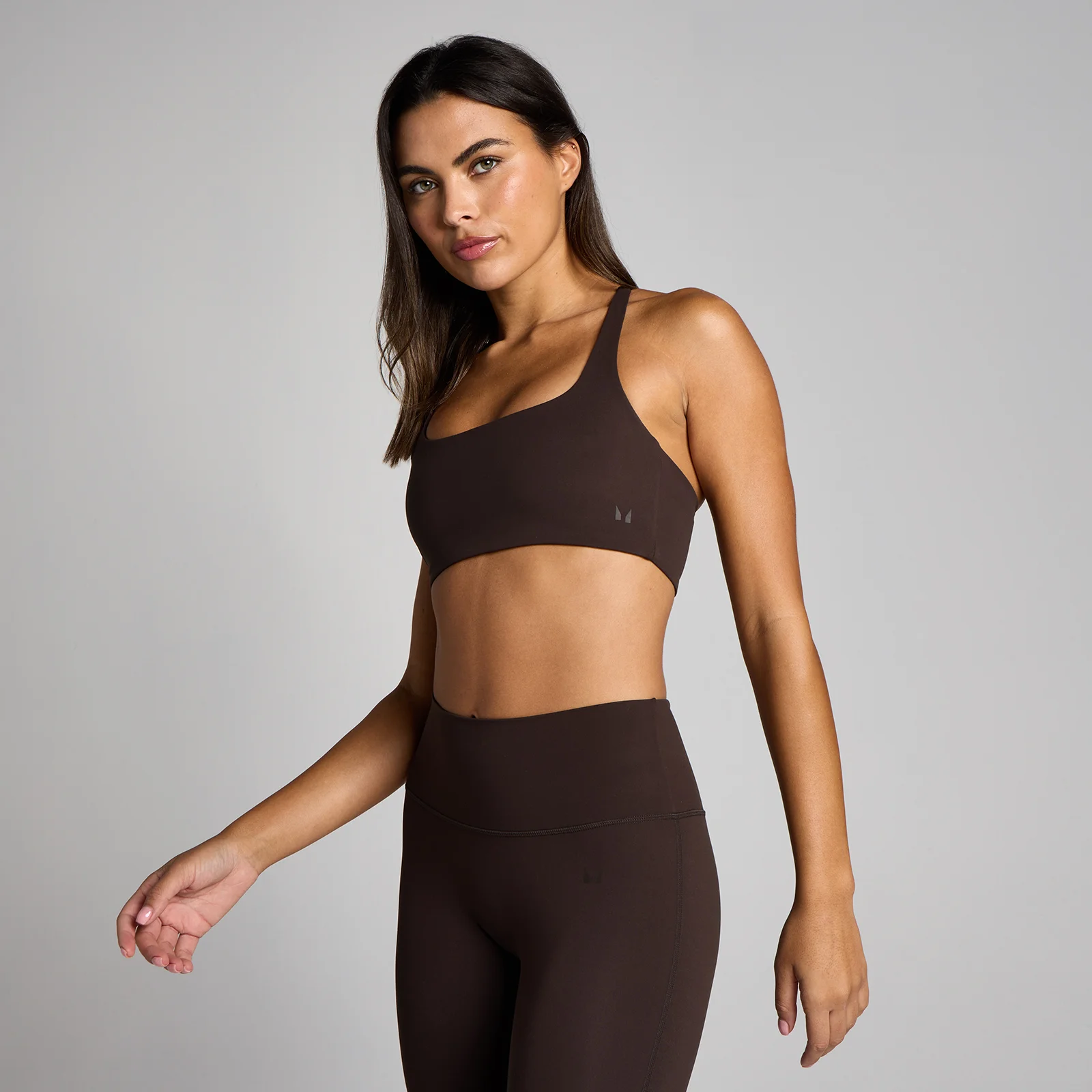 MP Women's Tempo sports-bh med stropper og racerback - Kakao - S Billede 2