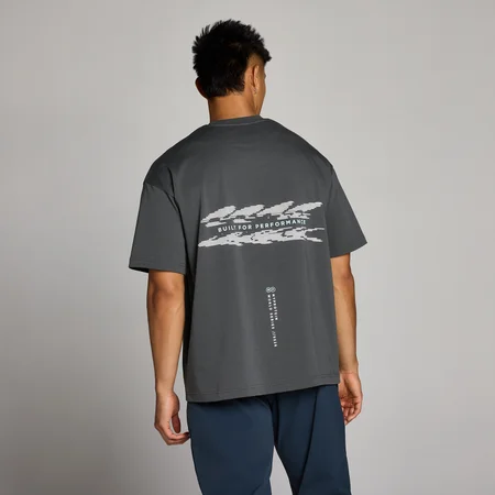 MP Men's Hybrid Built For Performance Graphic T-Shirt - Mørkegrå