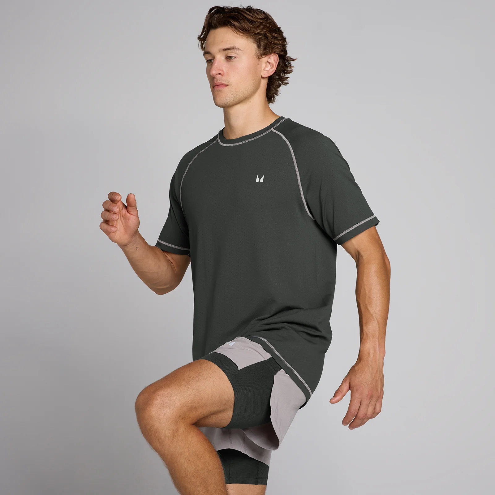 MP Velocity Ultra Seamless T-shirt til mænd - Vasket sort - XXL Billede 1