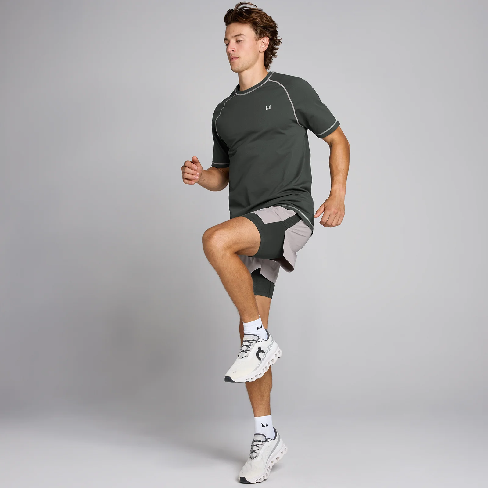 MP Velocity Ultra Seamless T-shirt til mænd - Vasket sort - XXL Billede 3