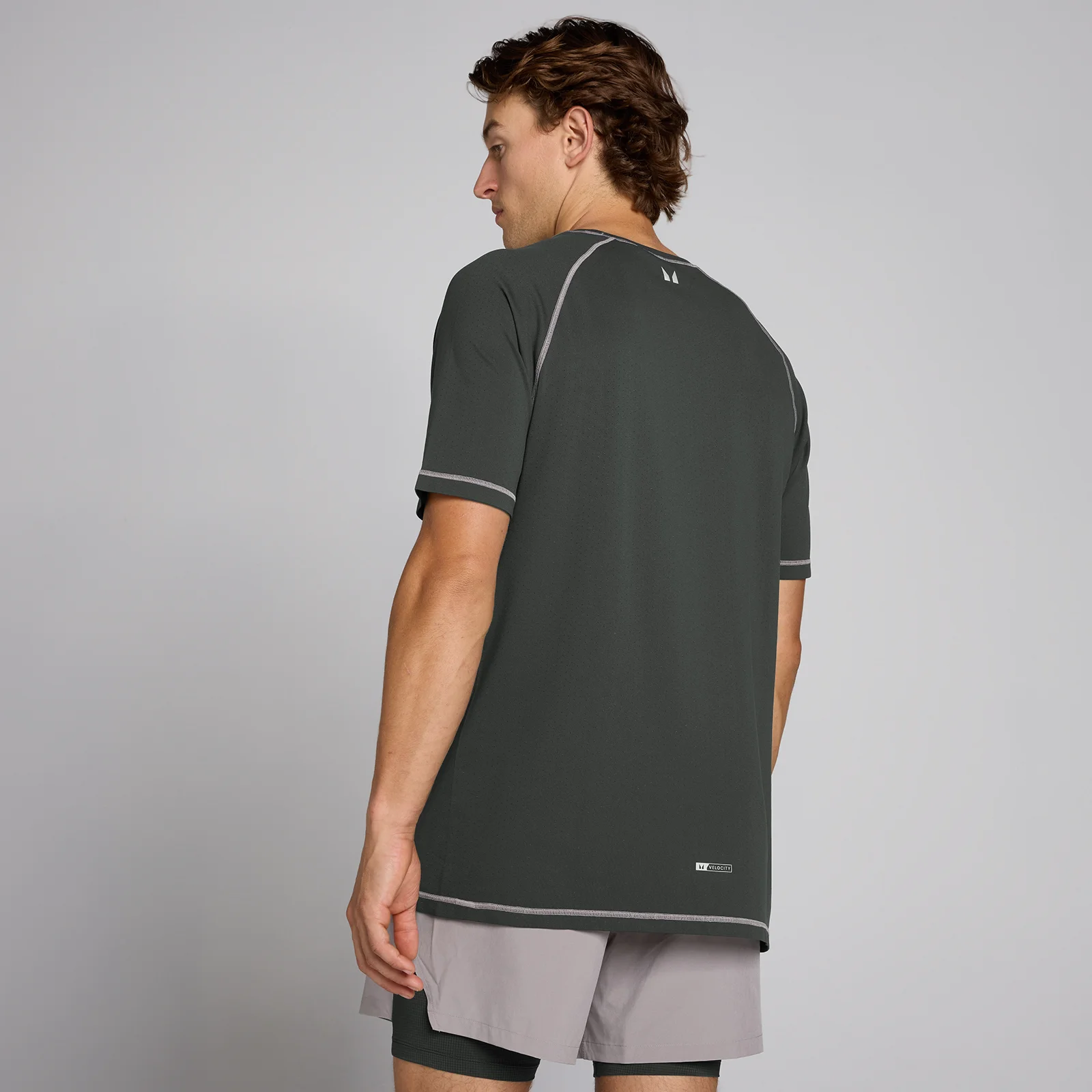 MP Velocity Ultra Seamless T-shirt til mænd - Vasket sort - XXL Billede 2
