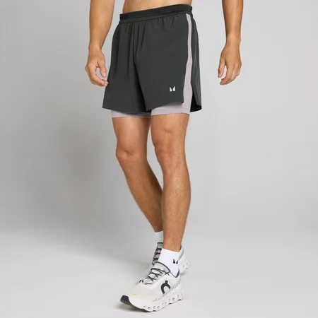 MP Velocity Ultra 2-i-1 Shorts til mænd, 5" - Vasket Sort