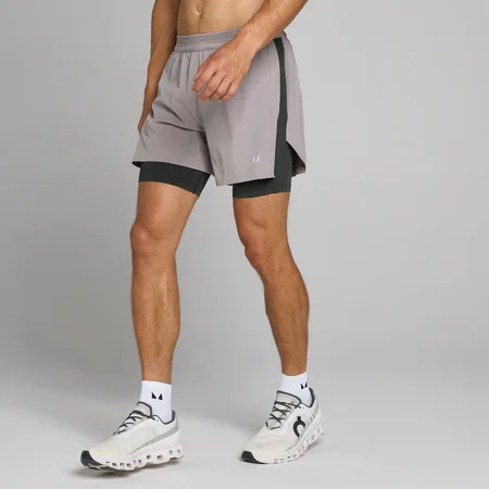 MP Velocity Ultra 2-i-1 shorts til mænd 5" - Mushroom