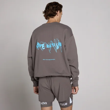 MP unisex sweatshirt med grafik - Askegrå
