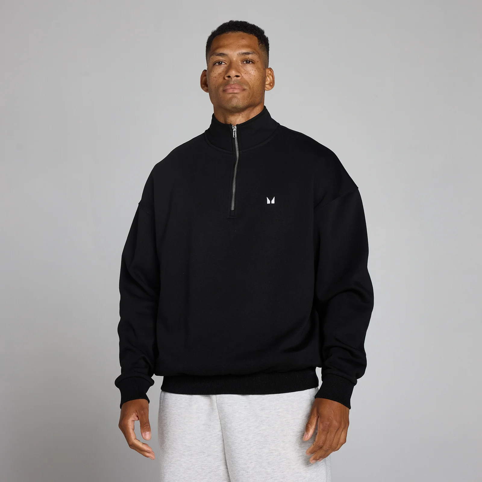 MP Men's Rest Day Oversized 1/4 Zip - Black - M Billede 1