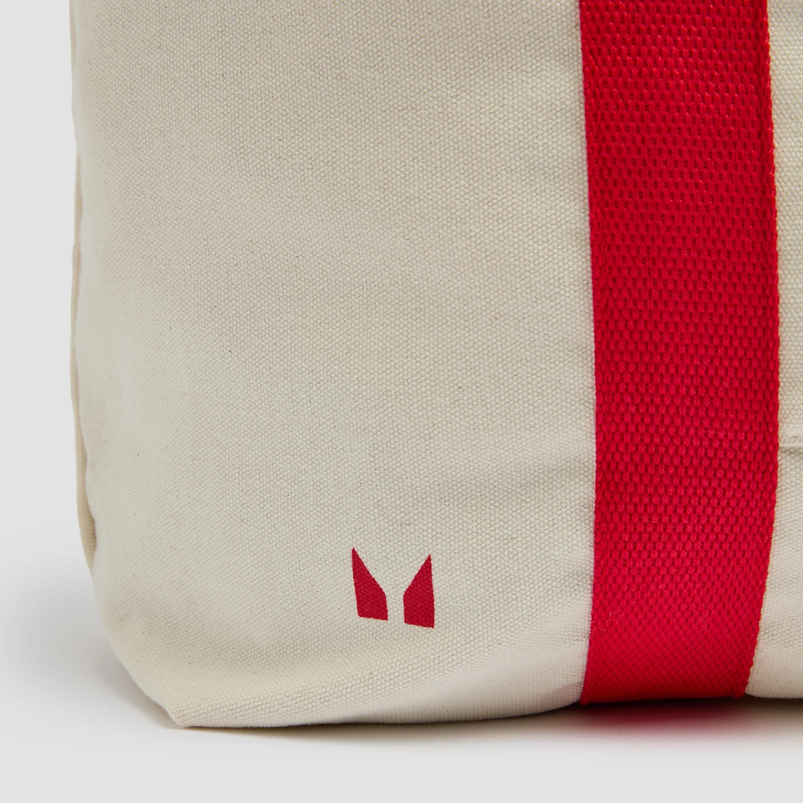 MP Two Tone Cotton Tote Bag - Naturbomuld/Chili Billede 4