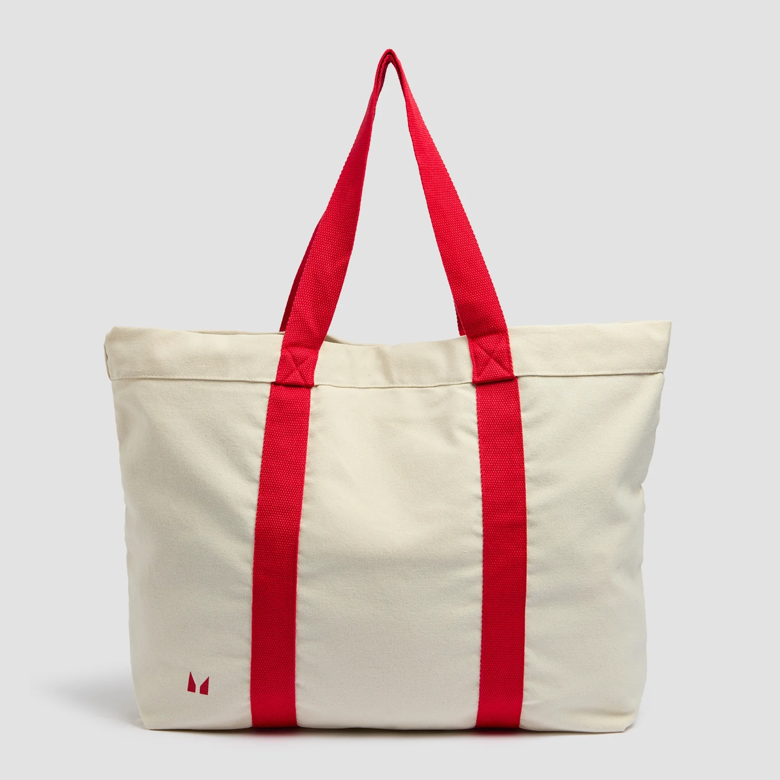 MP Two Tone Cotton Tote Bag - Naturbomuld/Chili Billede 3