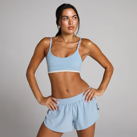 MP Women's Tempo Contrast sports-bh - Denimblå