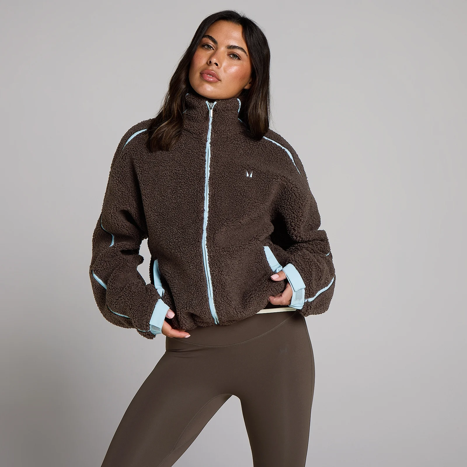 MP Women's Fleece Binding Zip Through Jacket - Chokolade - M Billede 1