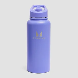 Myprotein genanvendt metal drikkedunk med sugerør 1 l - Power Indigo - Colour Power Indigo