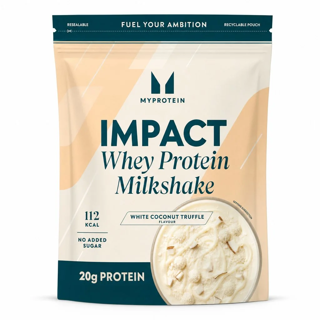 Impact Whey Protein Milkshake – White Coconut Truffle - 900G - 30servings - Hvid chokolade & kokos Billede 1